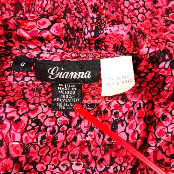 Vintage 1970's GIANNA Silky Blouse - Picture 4 of 7